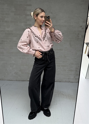 Degas bluse Dusty Rose/Brown Neo Noir 